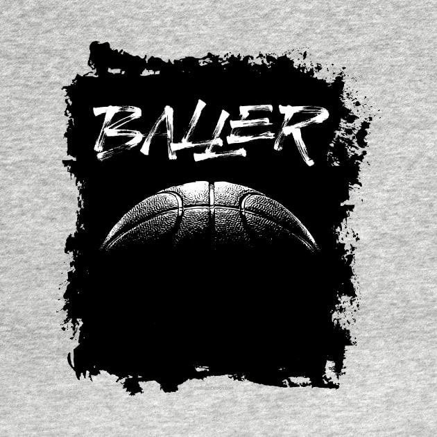 Baller - basketball player or fan by eBrushDesign